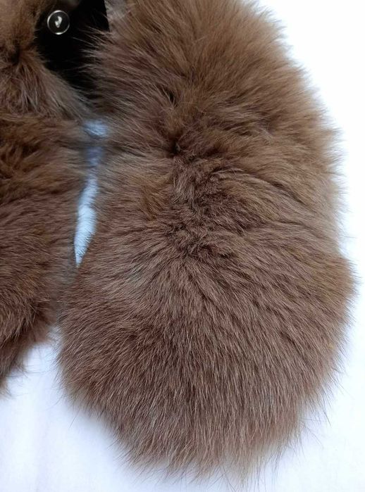 kołnierz z lisa w przepięknym kolorze