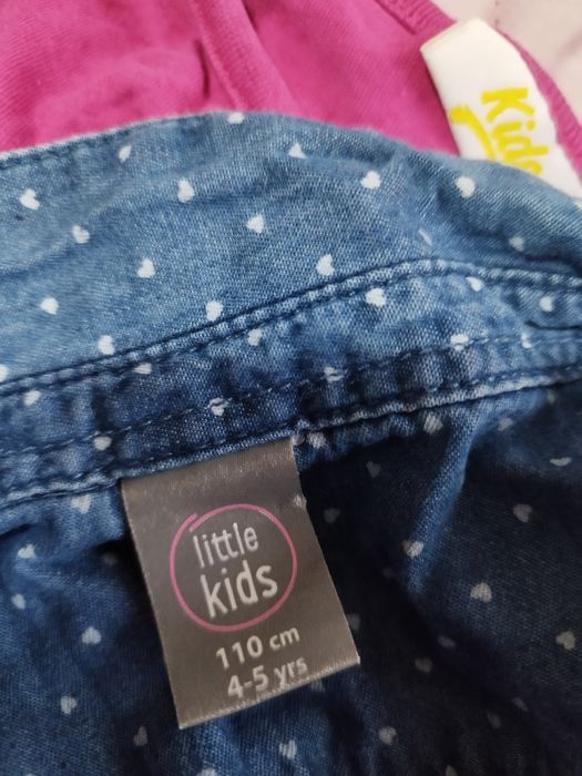 Paka 110/122 bluzek na krótki rękaw dziewczynka