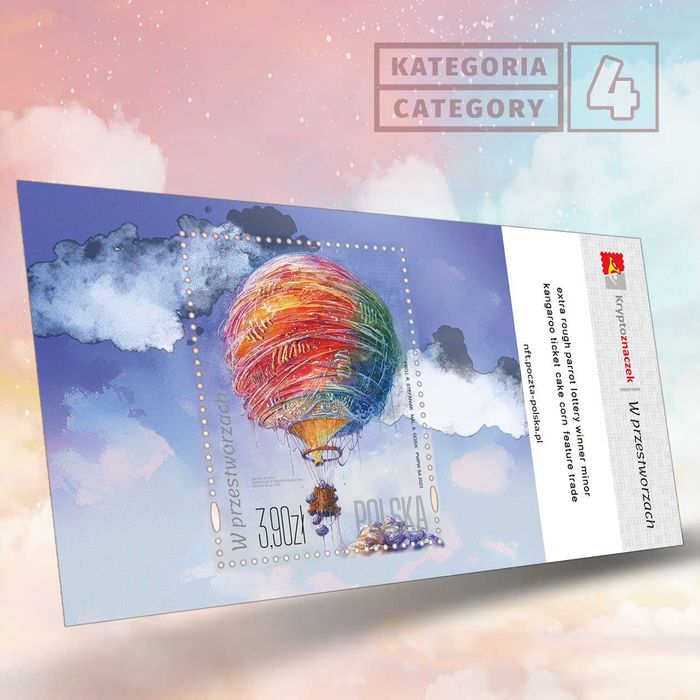 Kryptoznaczek kat. 4 "W przestworzach" kolekcja 2.0 "Balon klasyczny"