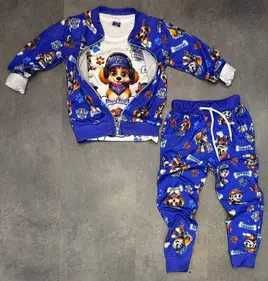 Komplet dres psi patrol niebieski 3-częściowy dla chłopca 134/140