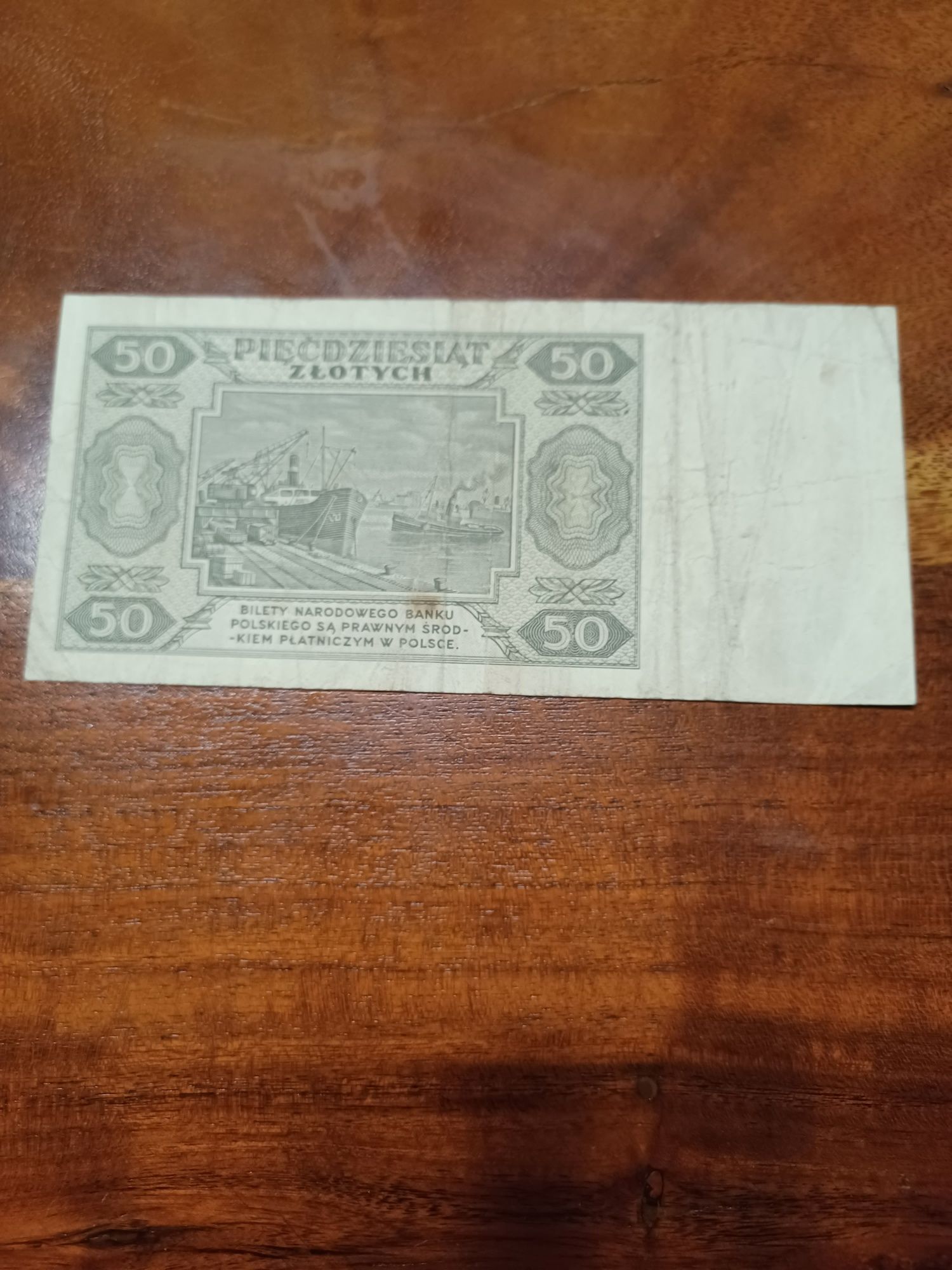 Banknot 50 złotych 1948r seria DW