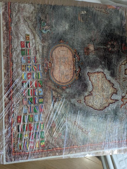 Puzzle Historical world map de 8000 peças Completo