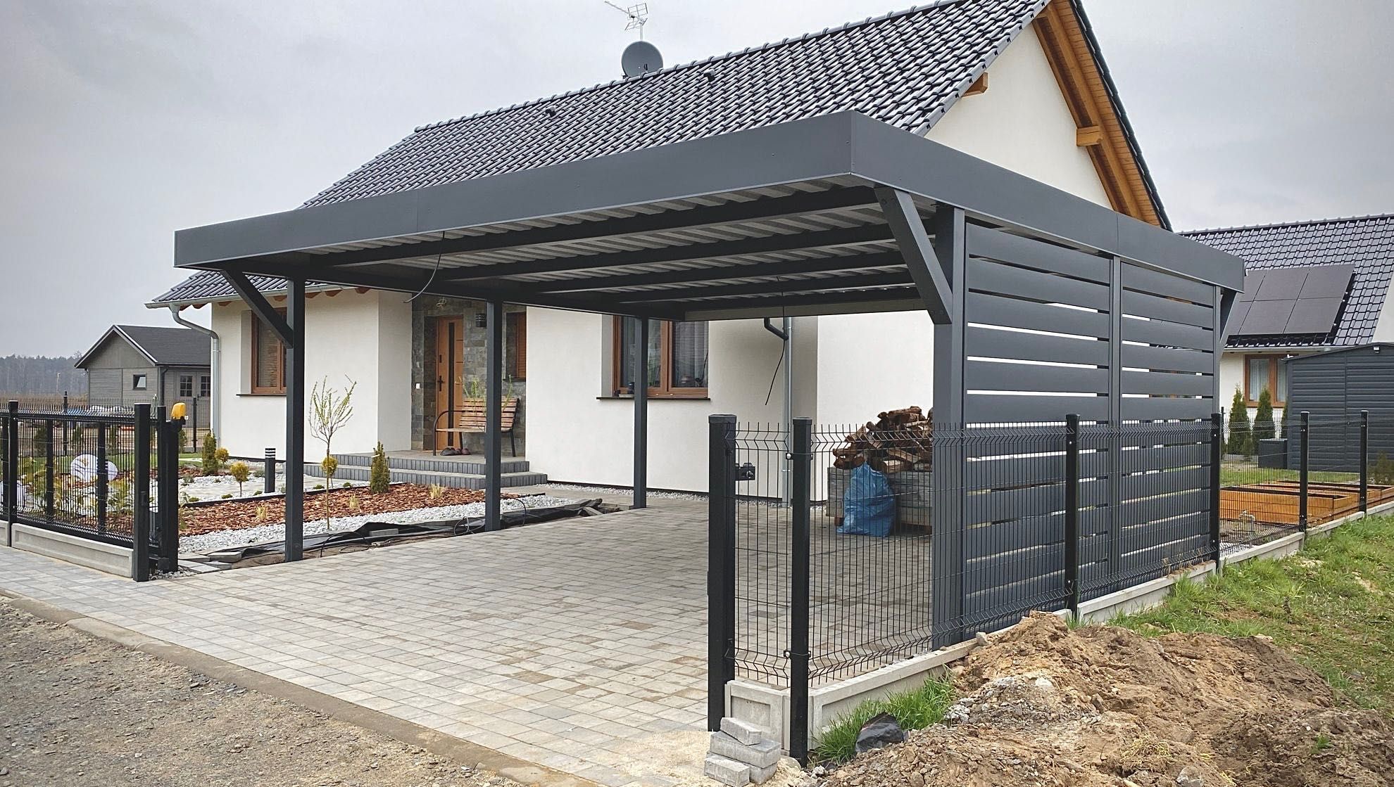 Carport, wiata garażowa, zadaszenie
