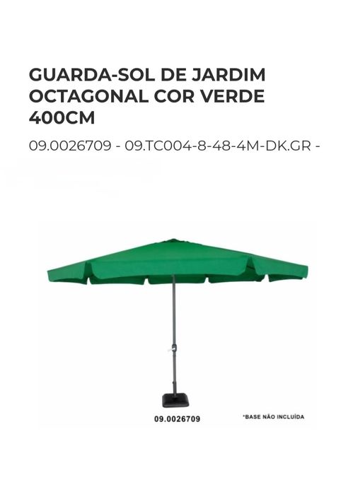 Guarda-Sois de Jardim várias Cores e medidas e Bases.