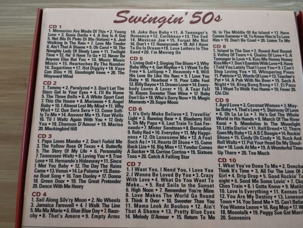 10 CDs Swingin'50s
