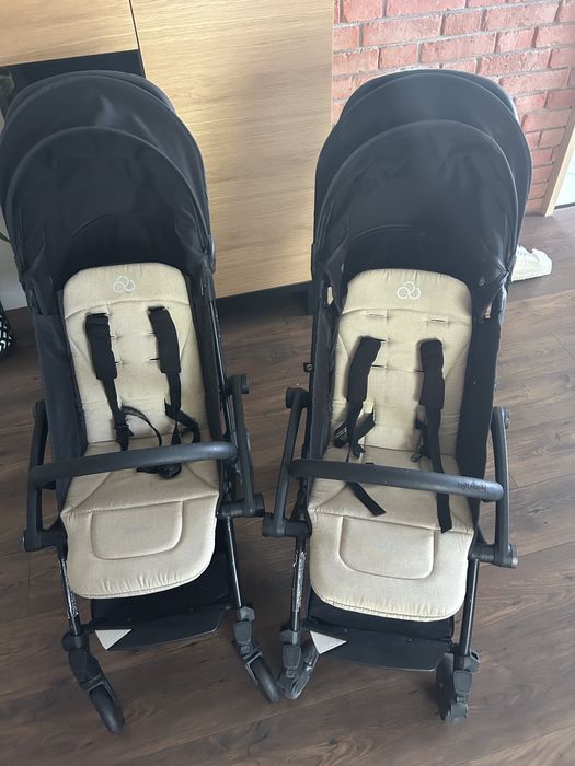 2x wózek bumprider connect2 magnetyczny bliźniaczy podwójny spacerówka