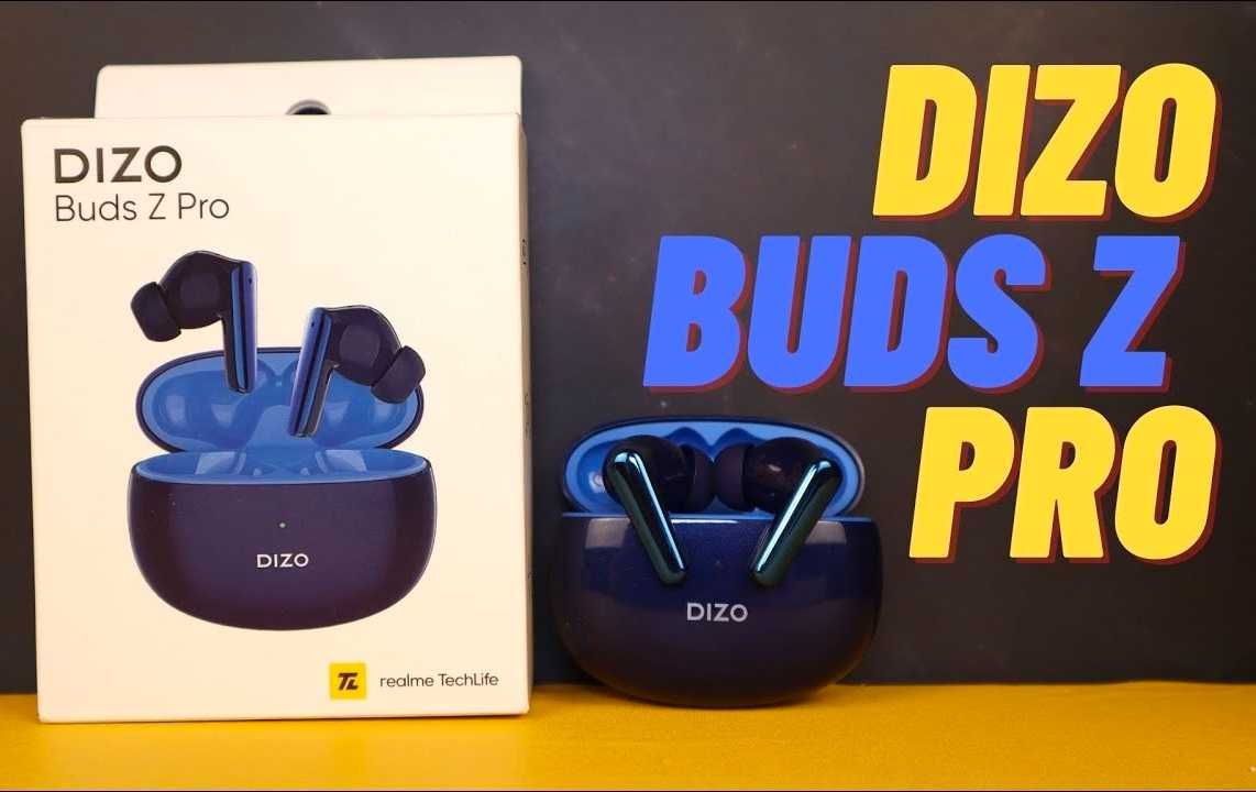 ⇒ DIZO Buds Z Pro (blue) - наушники tws на BT5.2, ANC, 7/25ч. 88ms!
