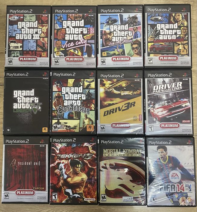 Колекція дисків для Sony PlayStation 2/PS2/ПС2 (Найкращі Ігри).