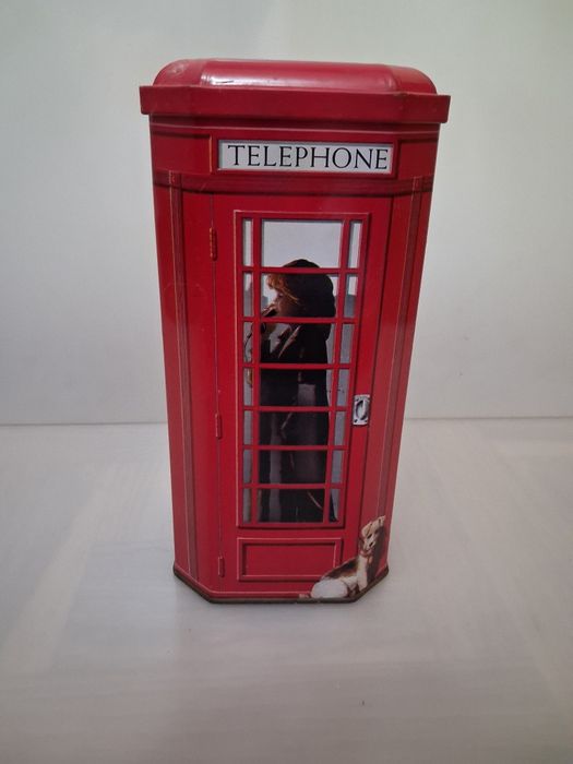 Antiga Lata em Metal Cabine Telefónica