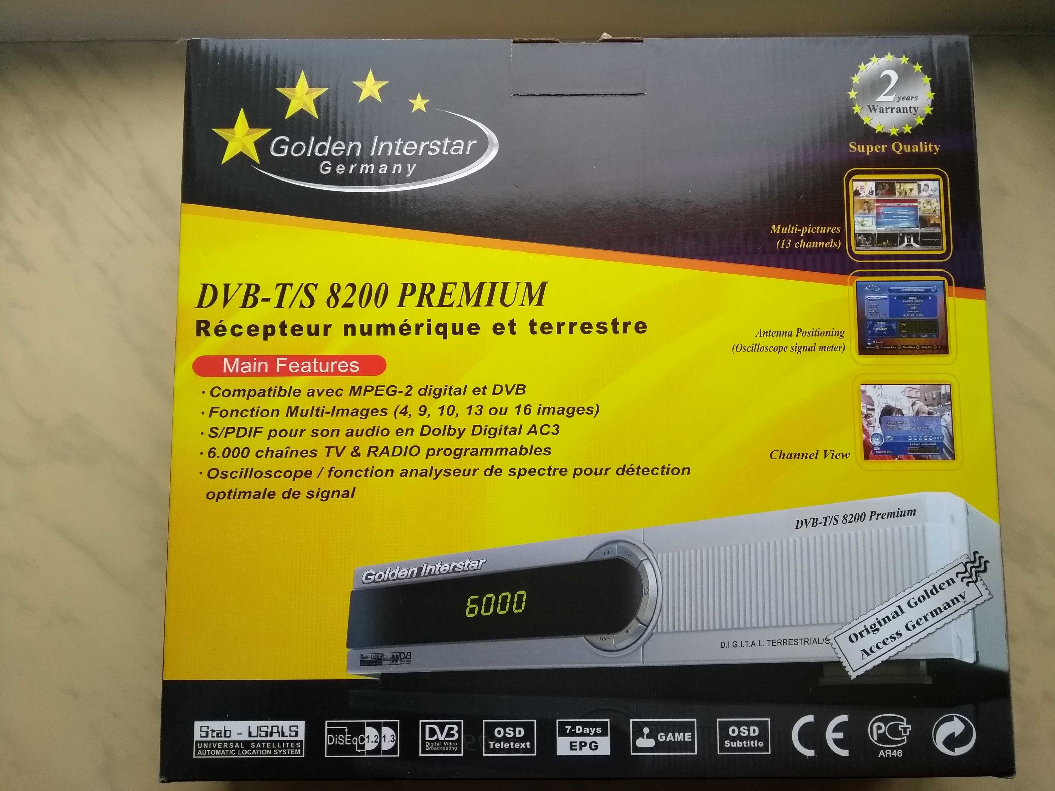 Ресивер тюнер Golden Interstar 8200 Premium