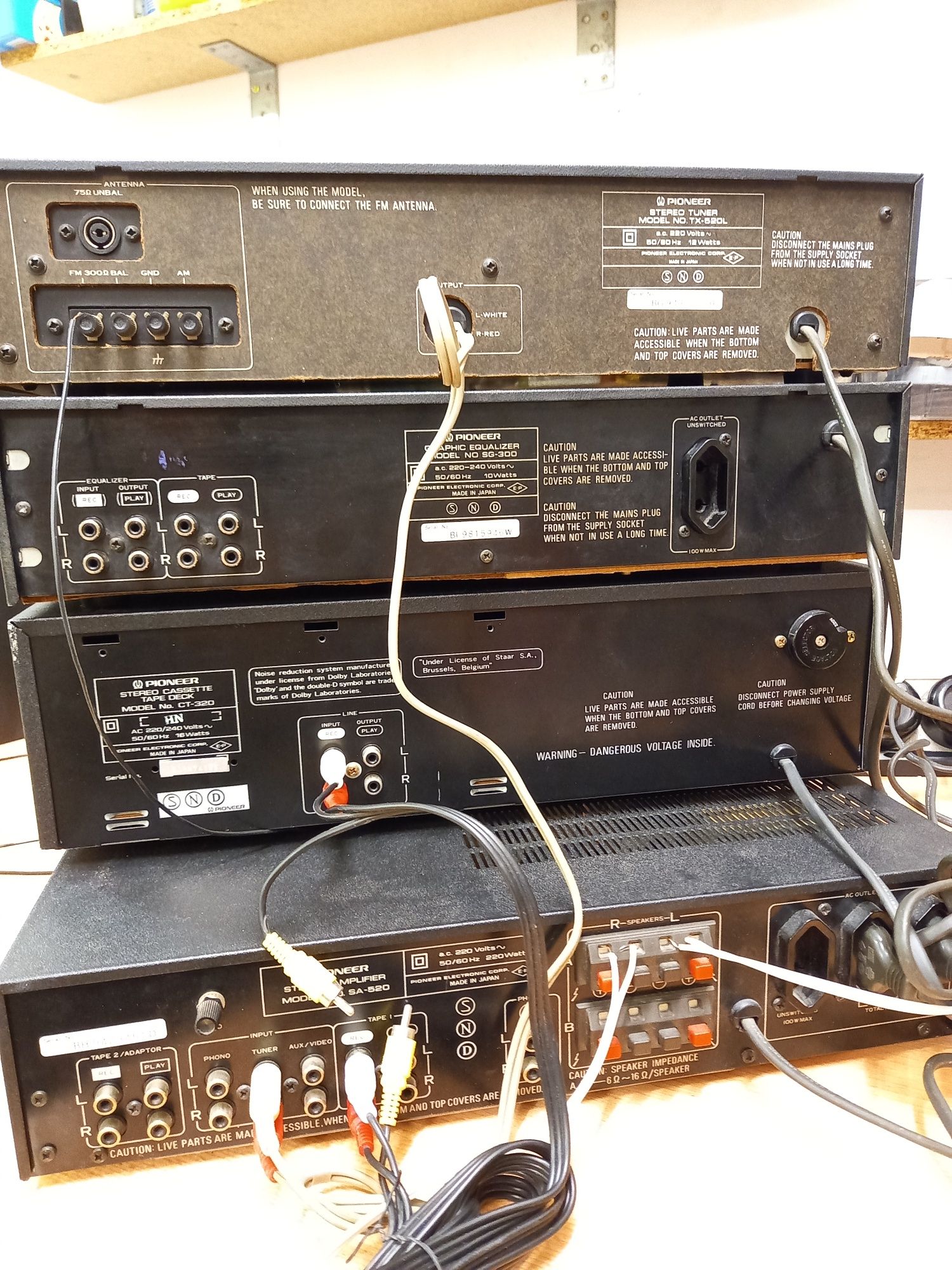 Pioneer wieża sa-520, ct-320, sg-300, tx-520l.