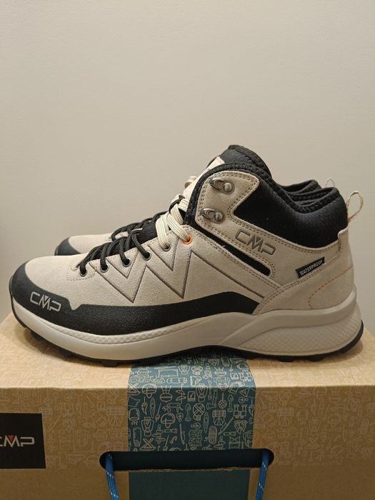 Skórzane buty trekkingowe CMP Kaleepso Mid WP 31Q4917 Sand wodoodporne