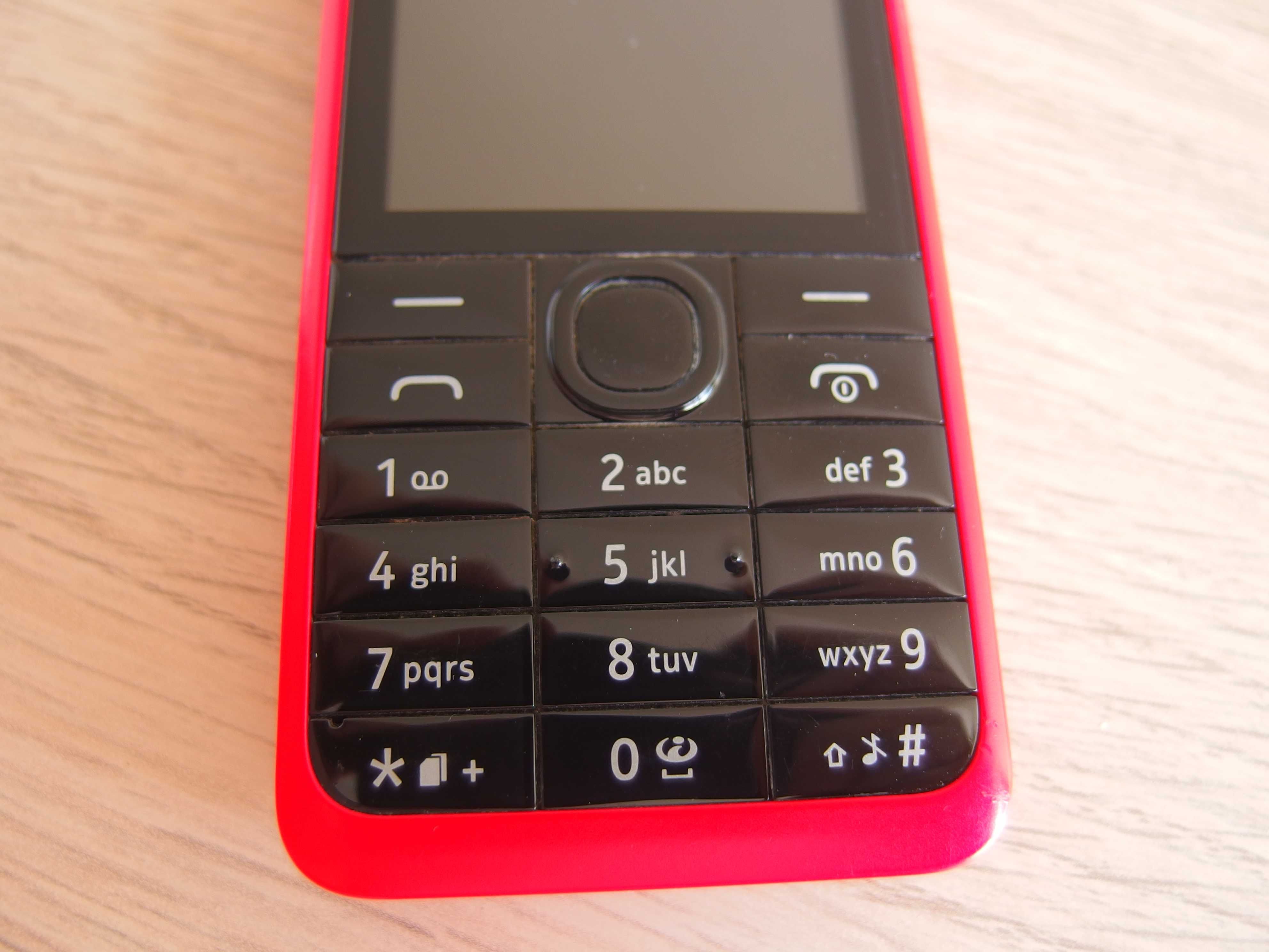 Klasyczna Nokia 301 RM-839 czerwony dual SIM dla seniora