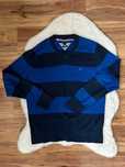 Sweter w paski tommy hilfiger pima cotton rozmiar s