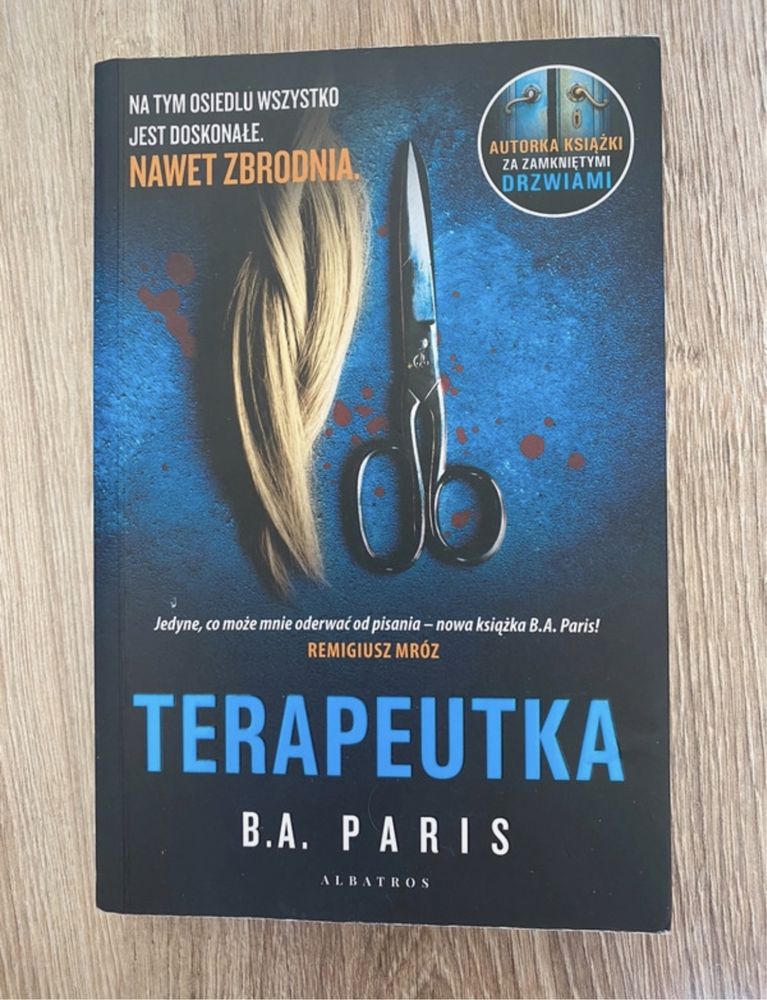 Książka Terapeutka B.A. Paris thriller