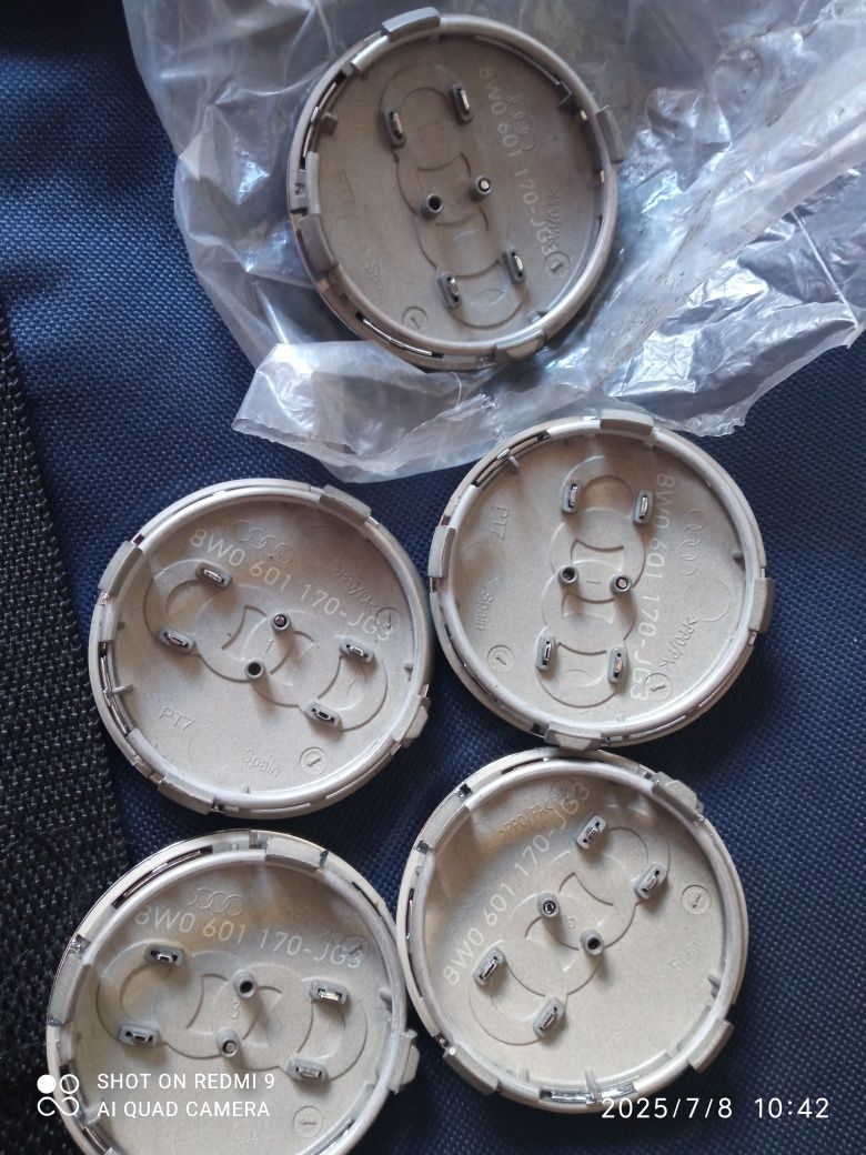 Centros jantes Audi Novos 4+1 61mm (Ler anuncio)