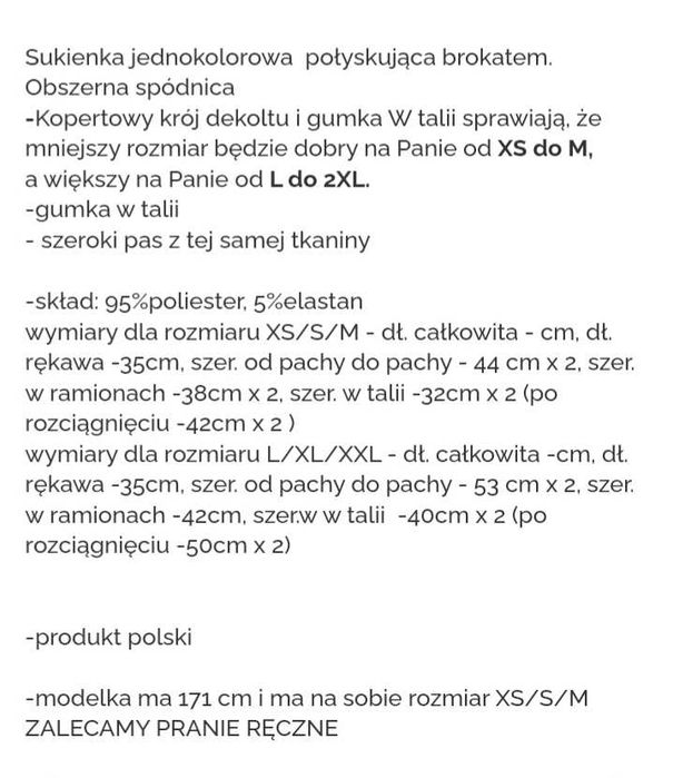 sukienka 38 NOWA