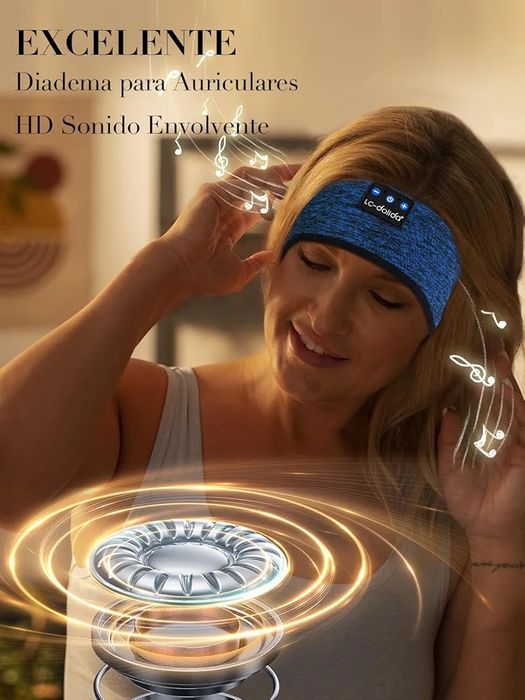 Opaska na głowę + słuchawki Bluetooth LC-dolida N403