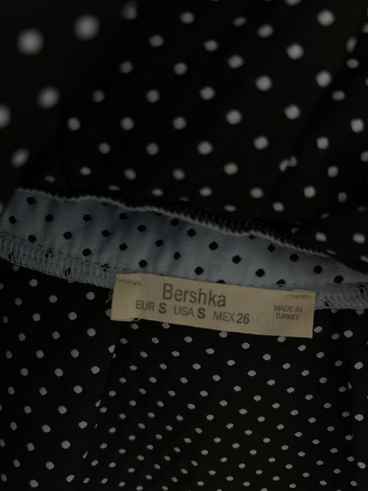 Spódniczka bershka XS/S błękitna w kropki baby blue rozkloszowana y2k