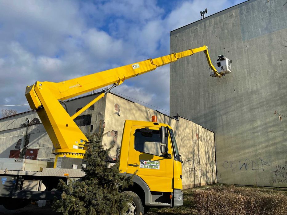 Zwyżka Pyskowice podnośnik koszowy wynajem od 12 do 35m