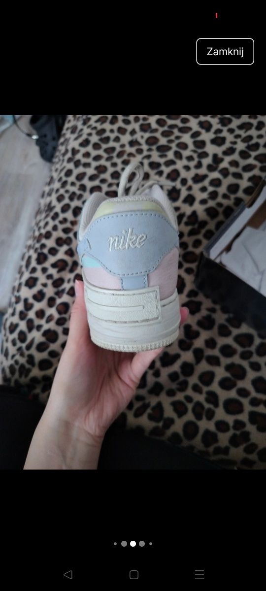Buty Nike Air Force Shadow pastelowe jasne kolory