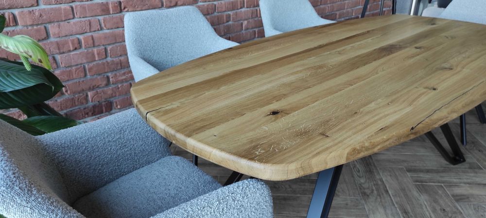 stół dębowy owal 200x100  producent dostępny od ręki nowość