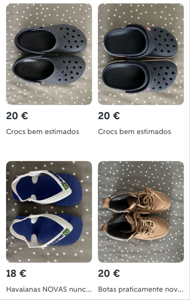 Vendo calcado menino
