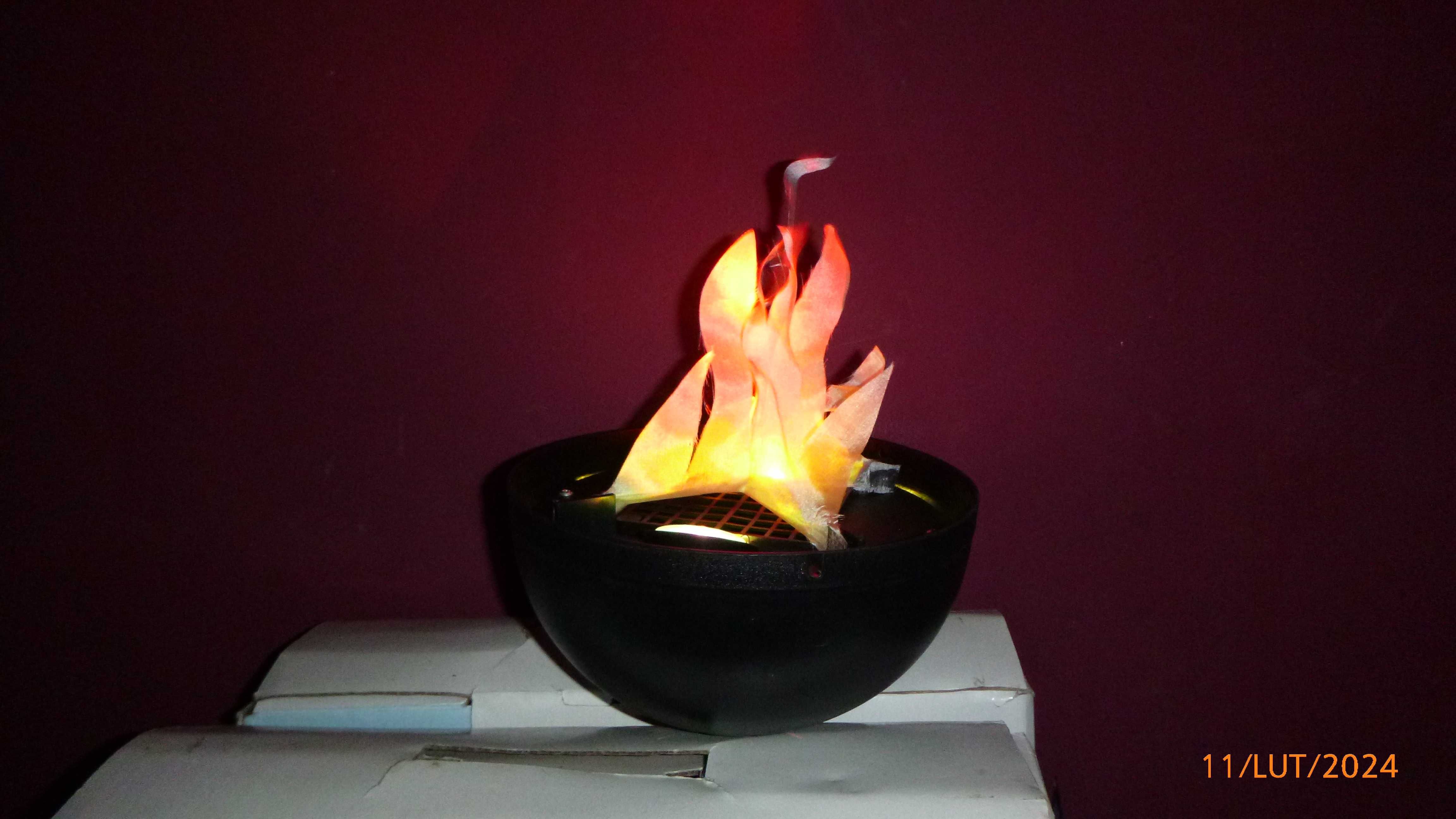 20zł x4 Lampa Kinkiet Ognisko Pucharek ogień kolor,dekoracja sceniczna