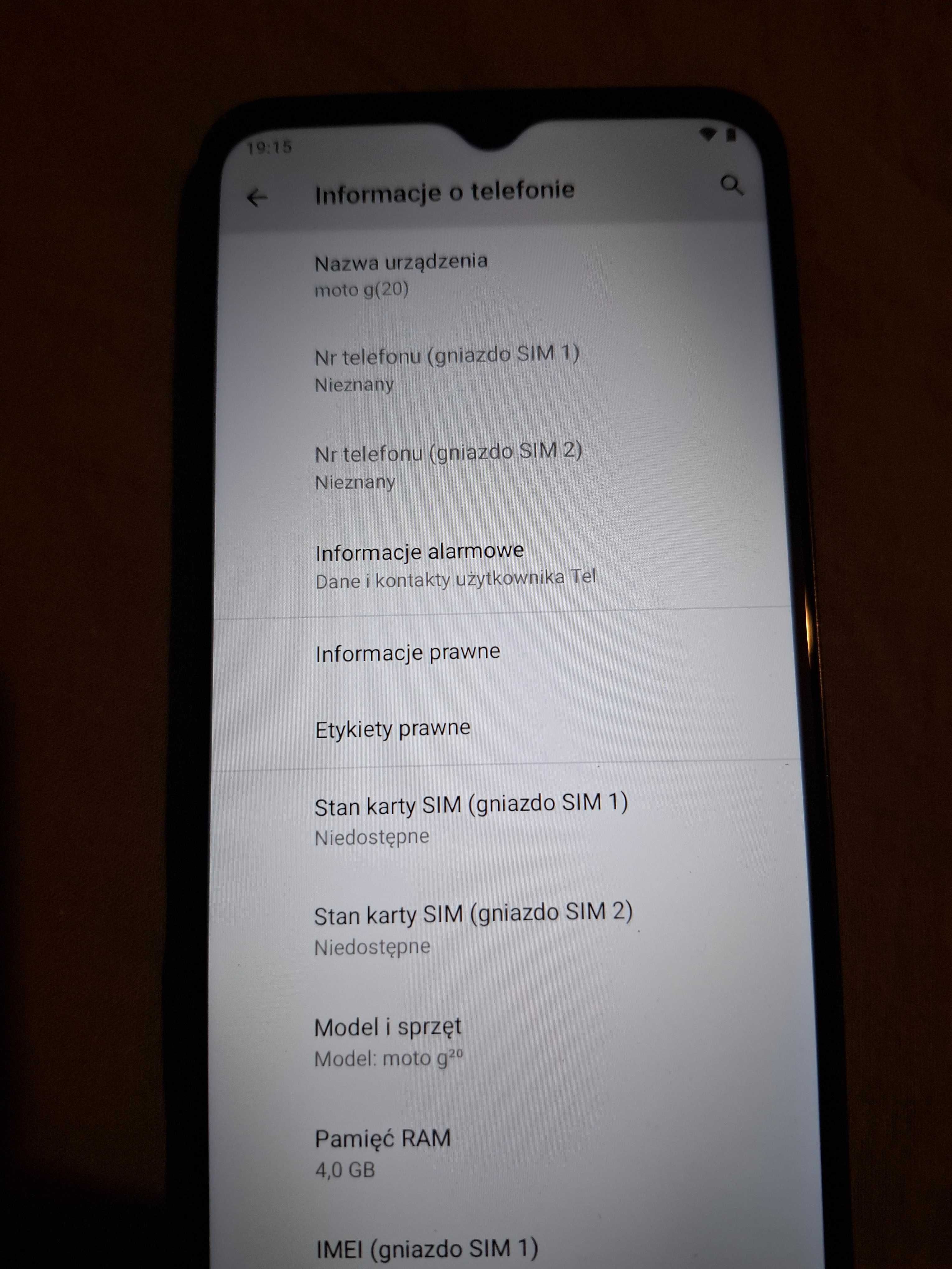 Motorola moto g20 4/64GB stan bardzo dobry