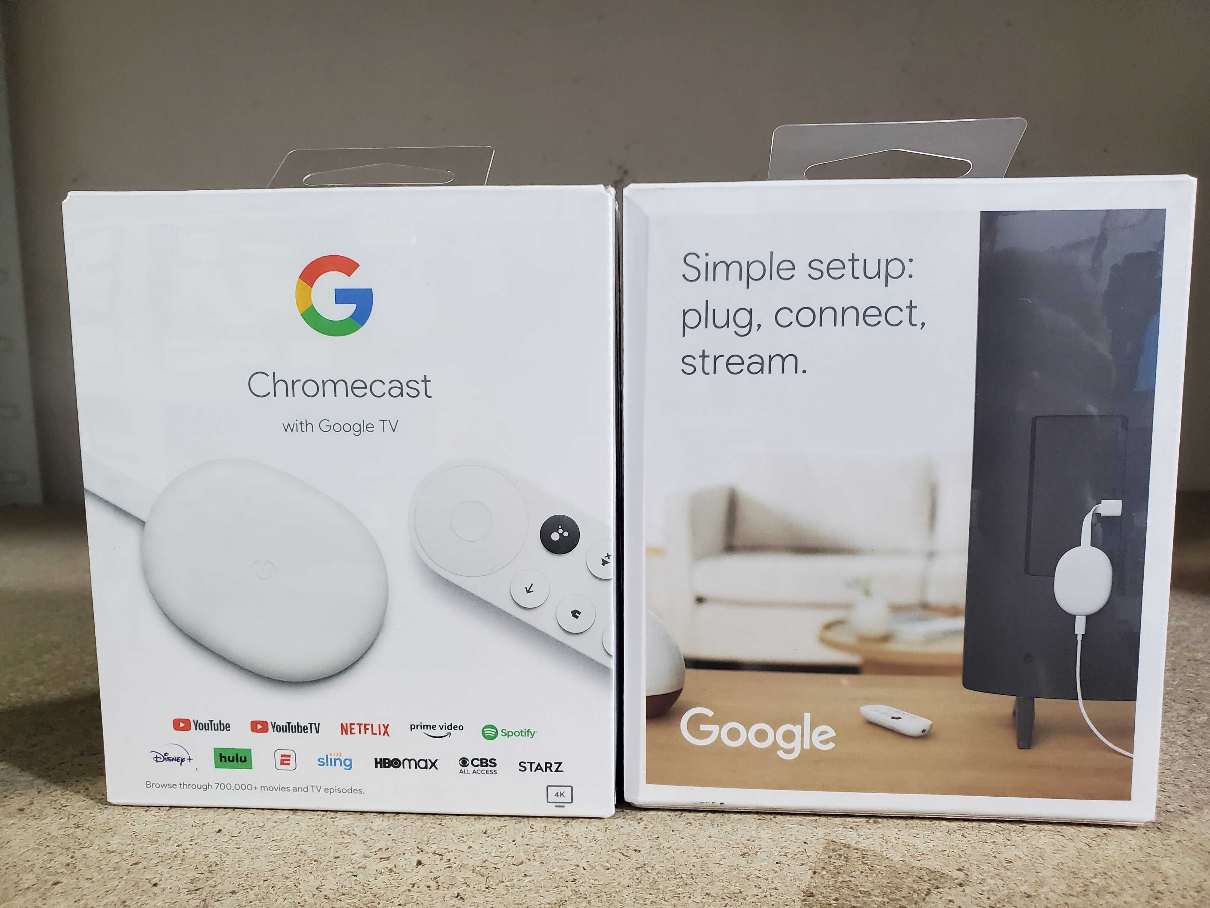 Сhromecast Google Chromecast 4K with Google TV Snow (GA01919-US)