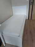 Łóżko pojedyncze MALM Ikea 90x200 cm + stelaż+ materac