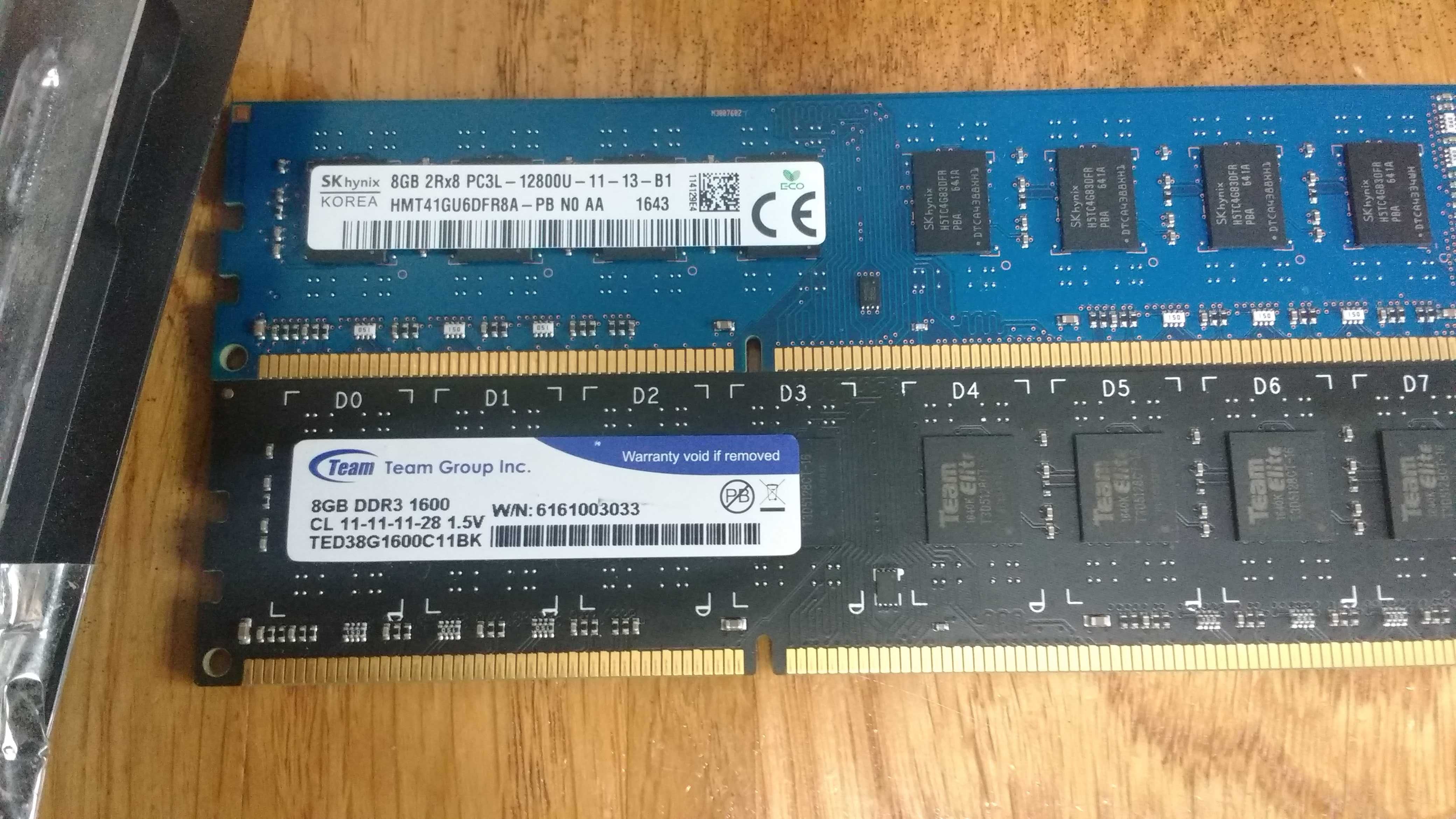 Оперативная память Samsung   8GB ddr3 1600mhz для Пк