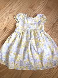Легкое летнее платье Next с нежной цветочной расцветкой 12-18 мес.