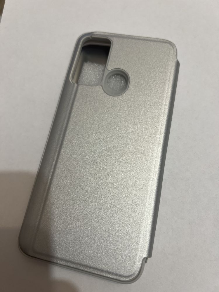 Etui Lustro Clear View Huawei Y6P | Srebrne