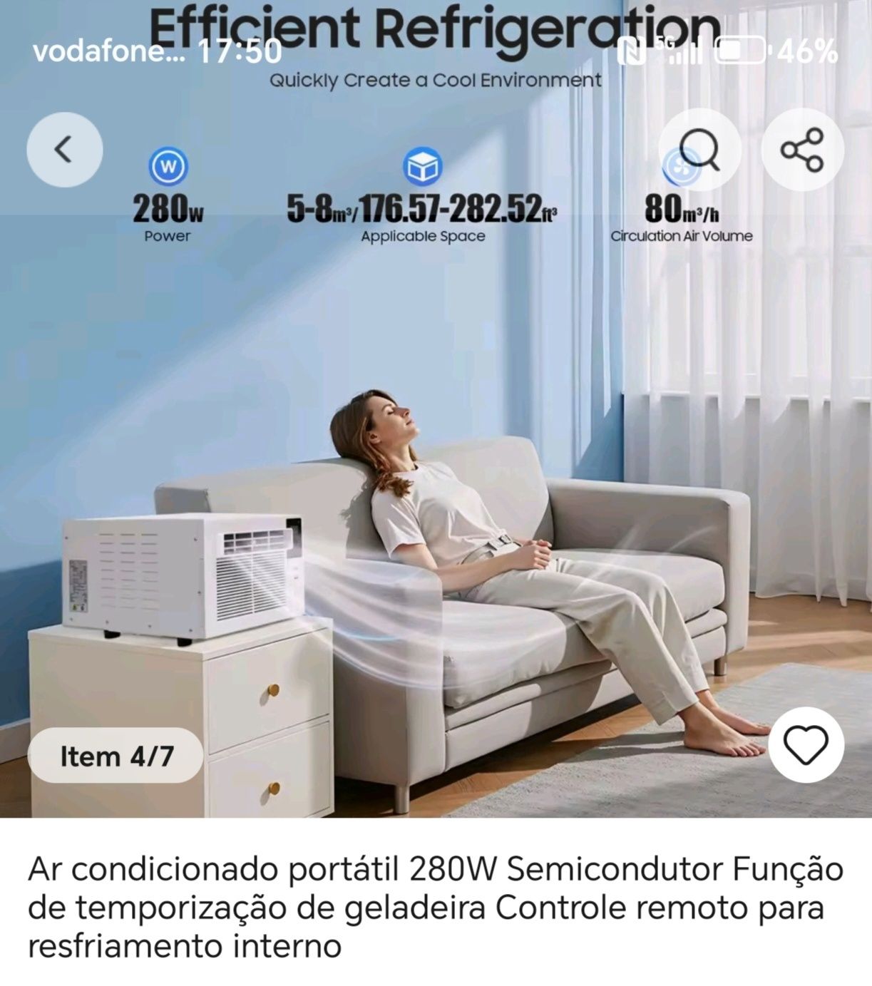 Ac portatel e desumidificador