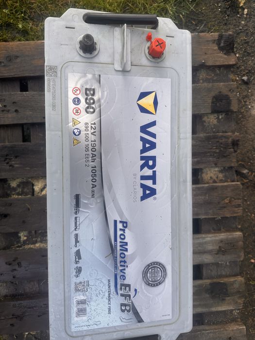 AKUMULATOR VARTA PROMOTIVE B90 EFB 12V 190Ah 1050A — stan bardzo dobry