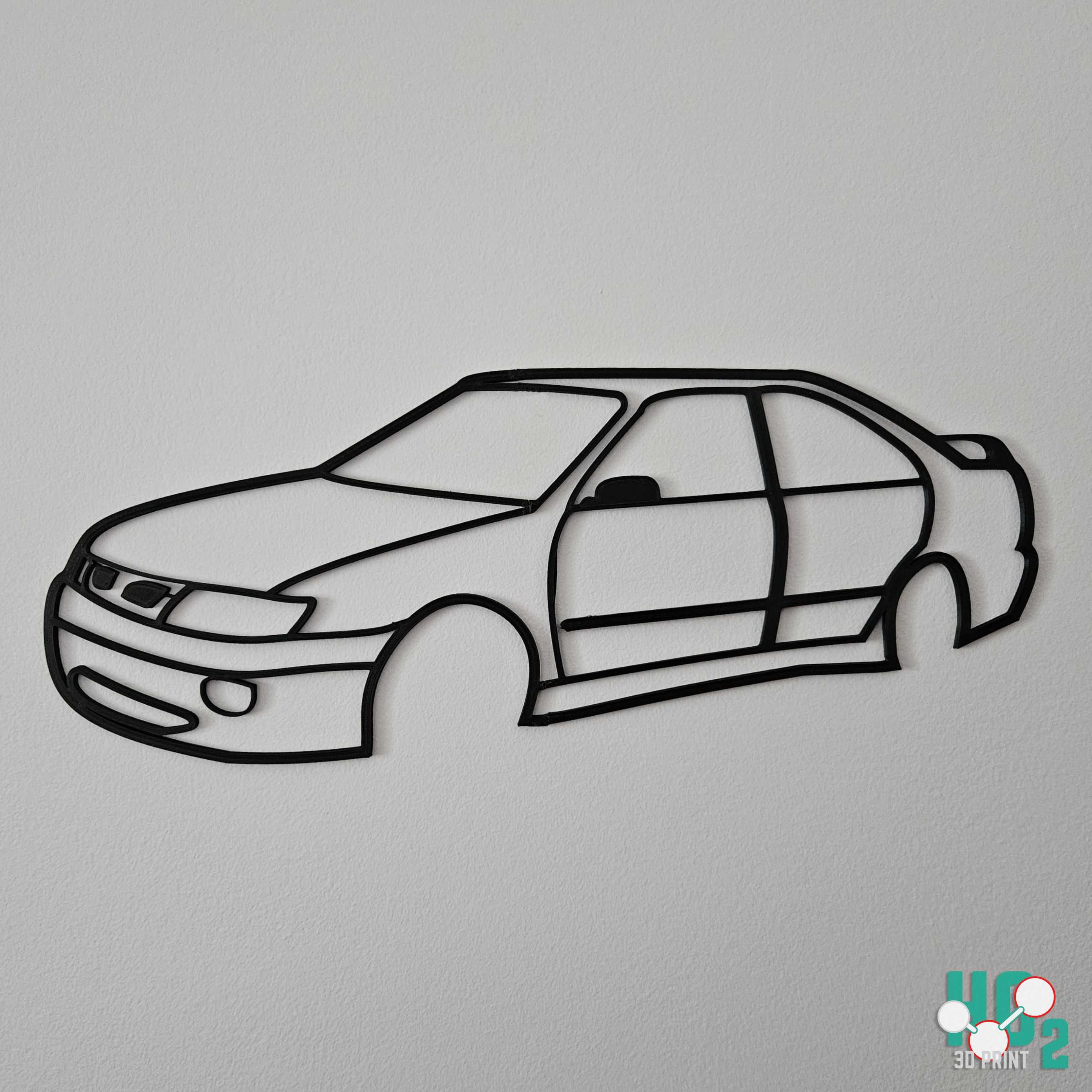 Silhuetas automóveis personalizáveis (3D)