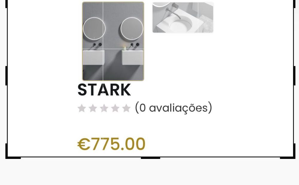 Lavatório suspenso designer Philipe Stark