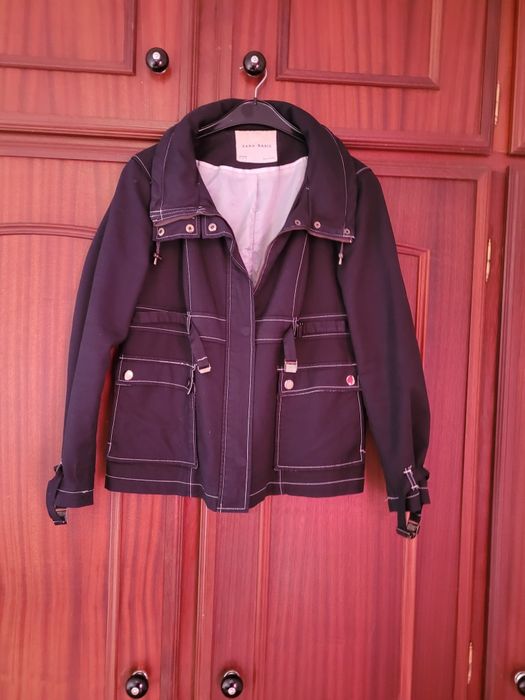 Casaco azul escuro de mulher