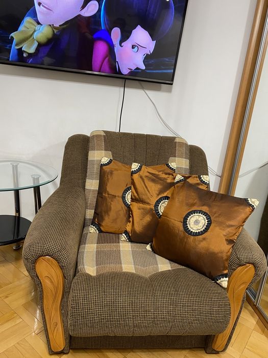 М‘яка частина/ диван розкладний + 2 розкладні крісла