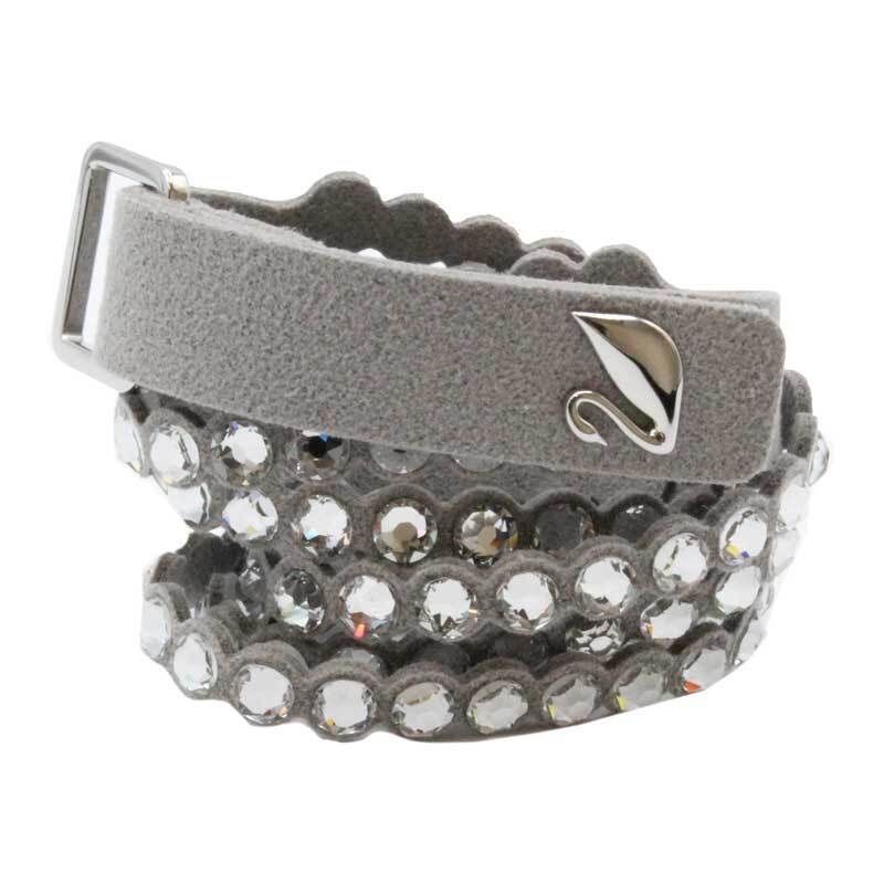 Bransoletka Swarovski Power Collection skora zamsz krysztaly choker