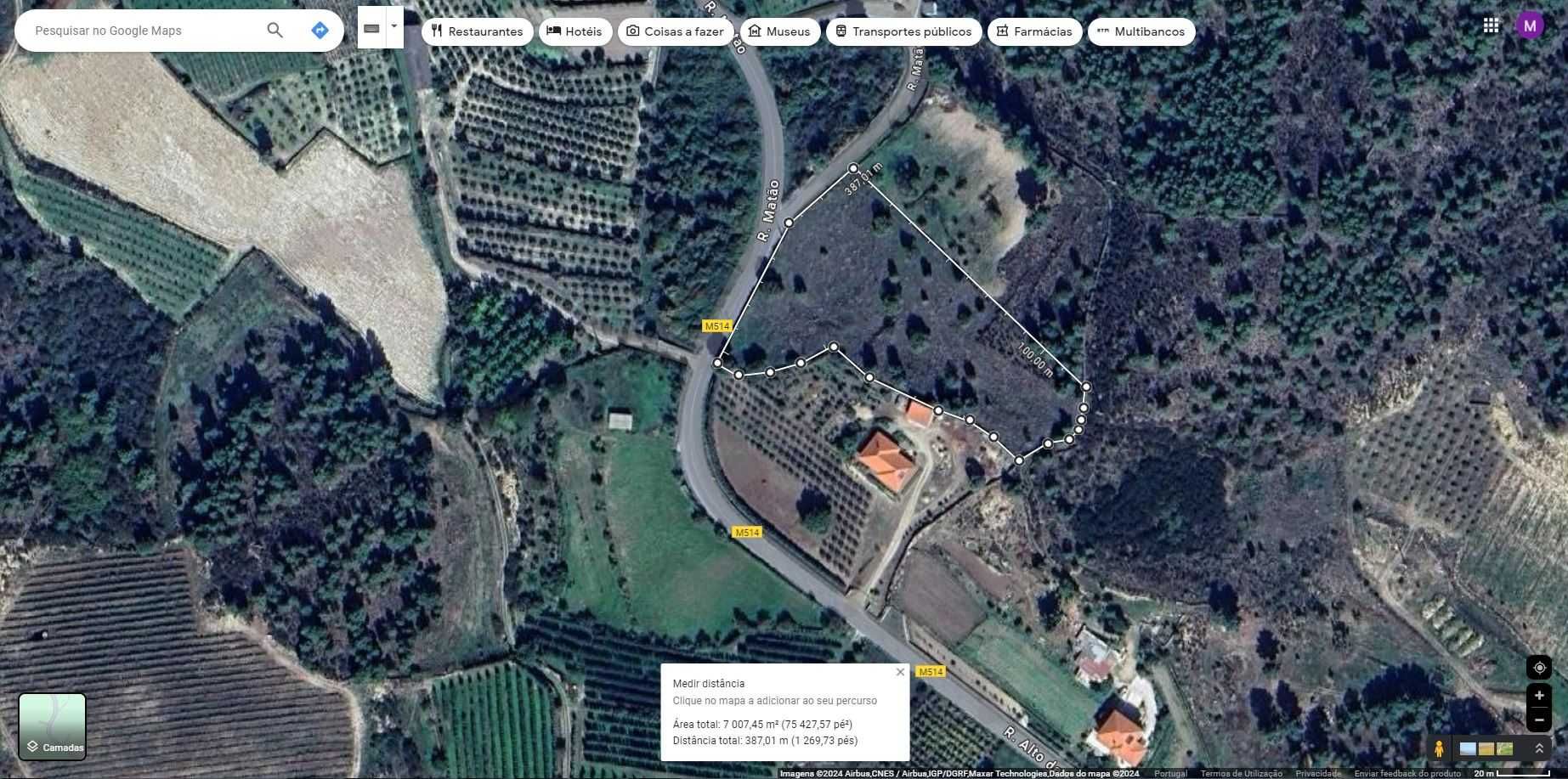 Terreno 7.000m2 (opção 13.000m2) para construção