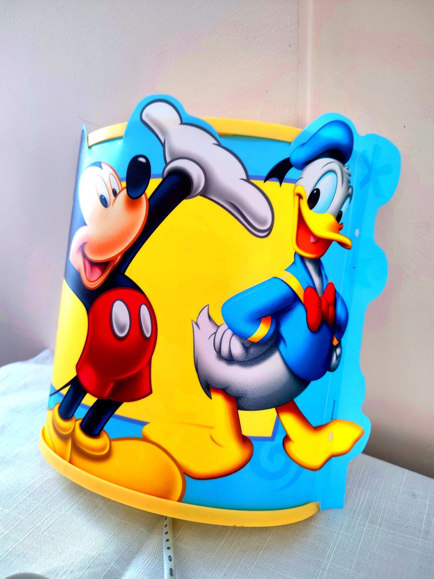 Nowy kinkiet, lampa, żyrandol Myszka Miki i Kaczor Donald. Odbiór osob