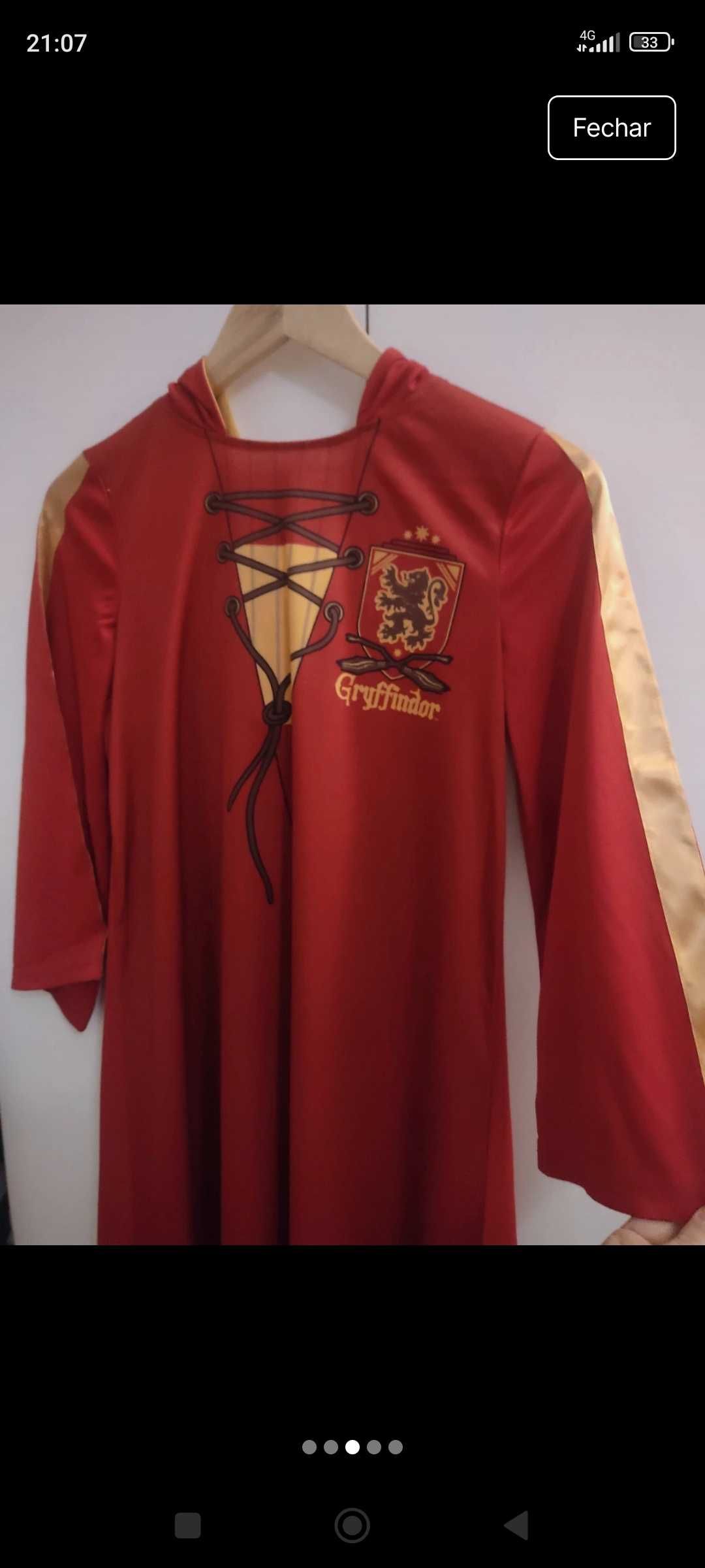 Fato de Carnaval Harry Potter 9 anos