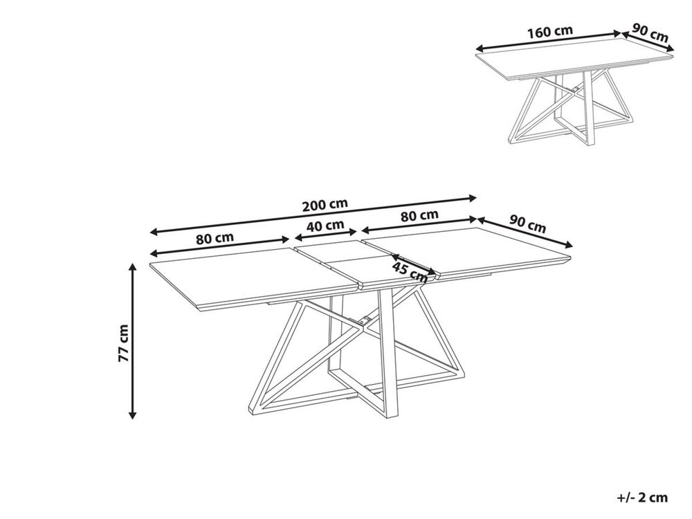 Mesa de jantar extensivel