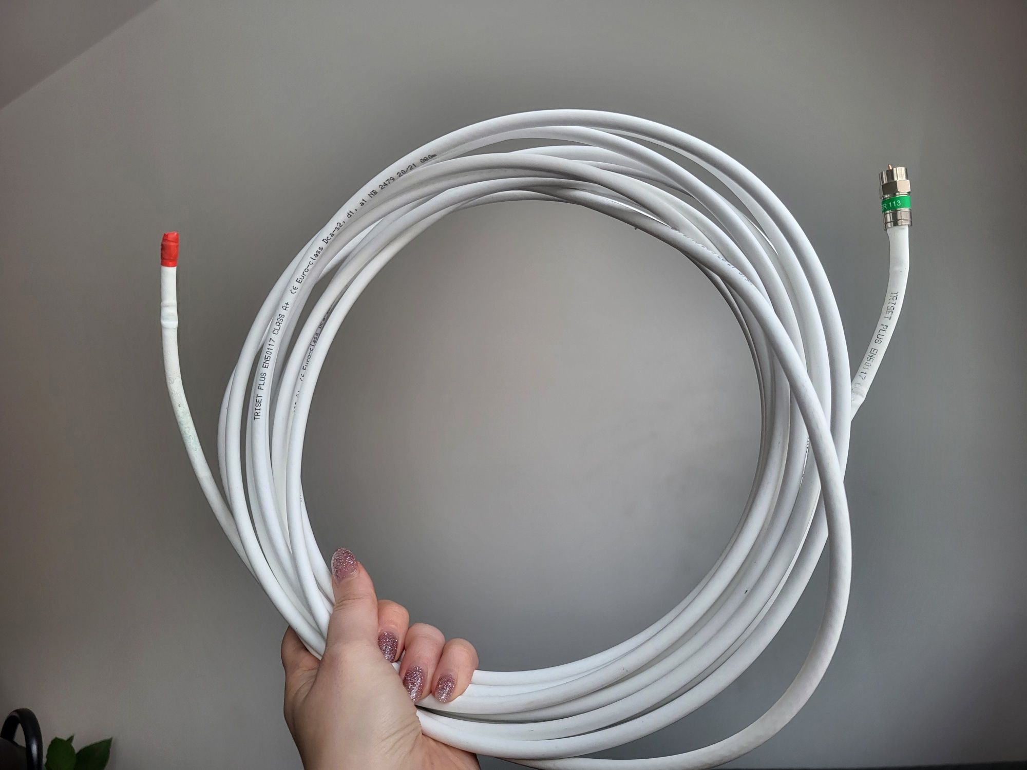 Kabel antenowy nowy 8,5 metra