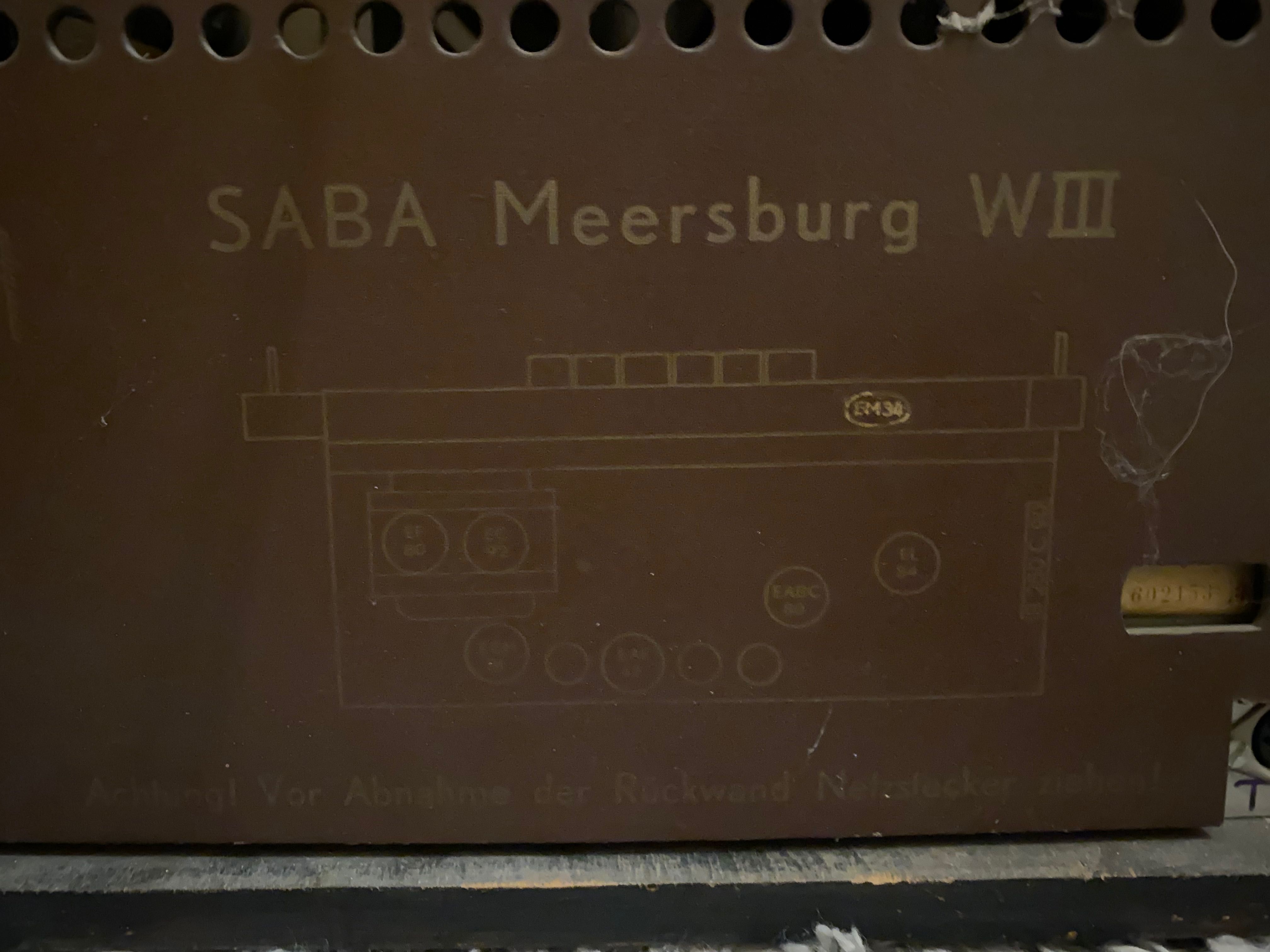 Radio lampowe SABA Meersburg WIII