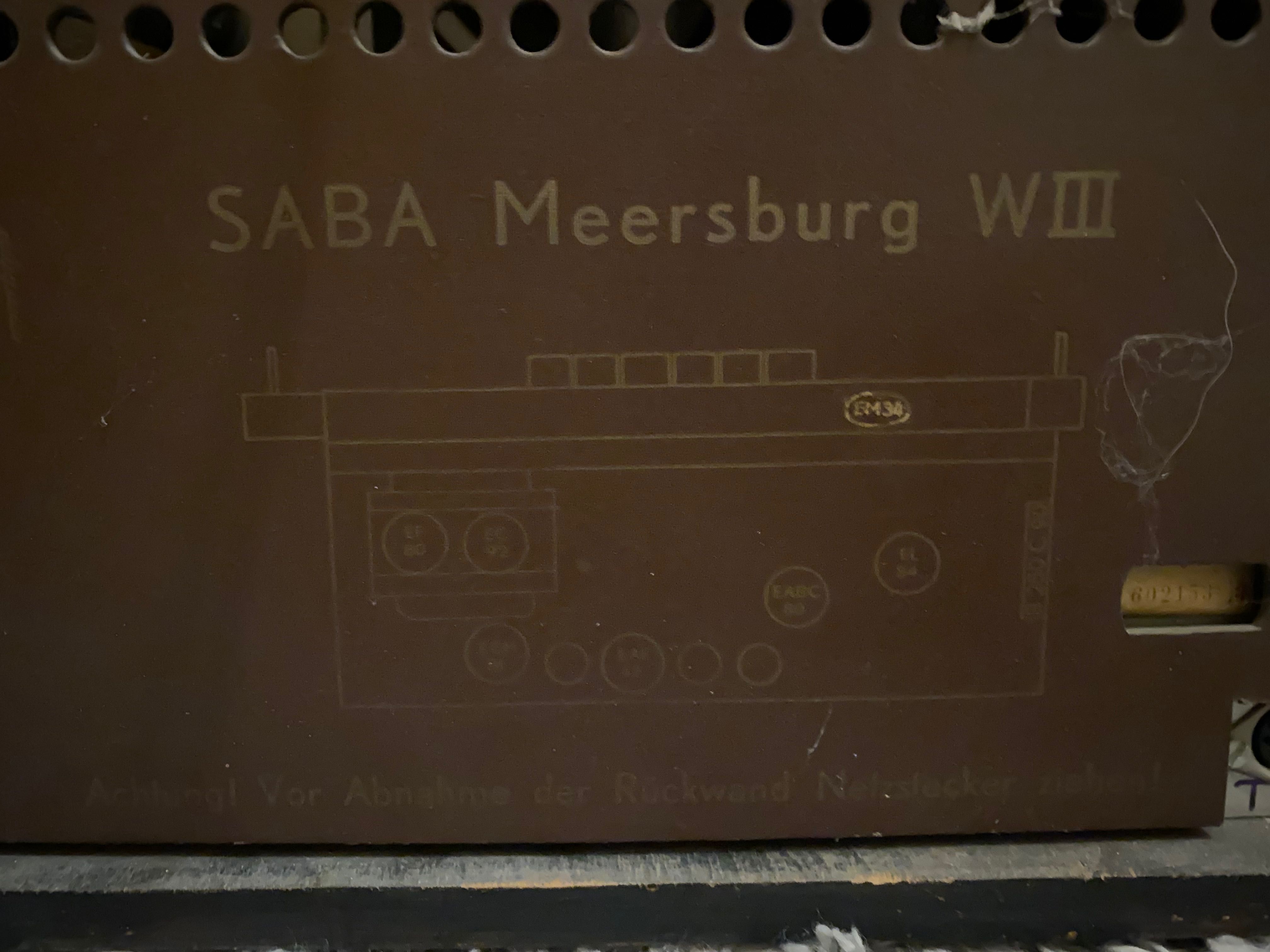sprawne Radio lampowe SABA Meersburg WIII
