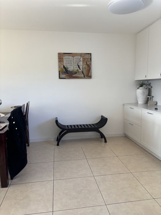 Ławeczka kolonialna siedzisko lite drewno