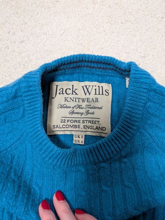 Шерстяний светр , кофта синього кольору